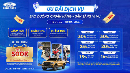 Bảo dưỡng xe Ford chuẩn hãng tại Đà Nẵng – Sẵn sàng vi vu dịp lễ 30/4
